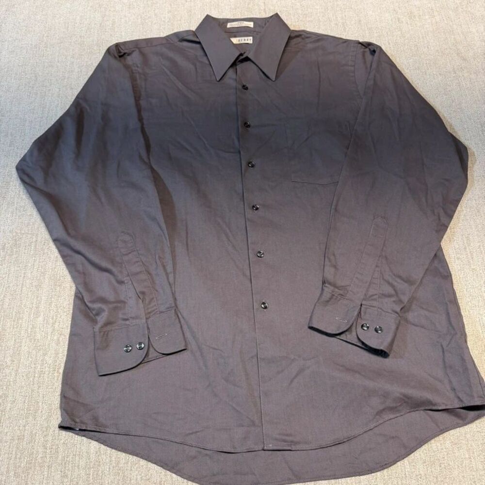 John Henry men’s large L 16.5 16 1/2 long sleeve button up shirt cotton